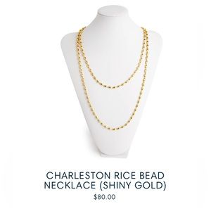 Gold Charleston Rice Beads necklace